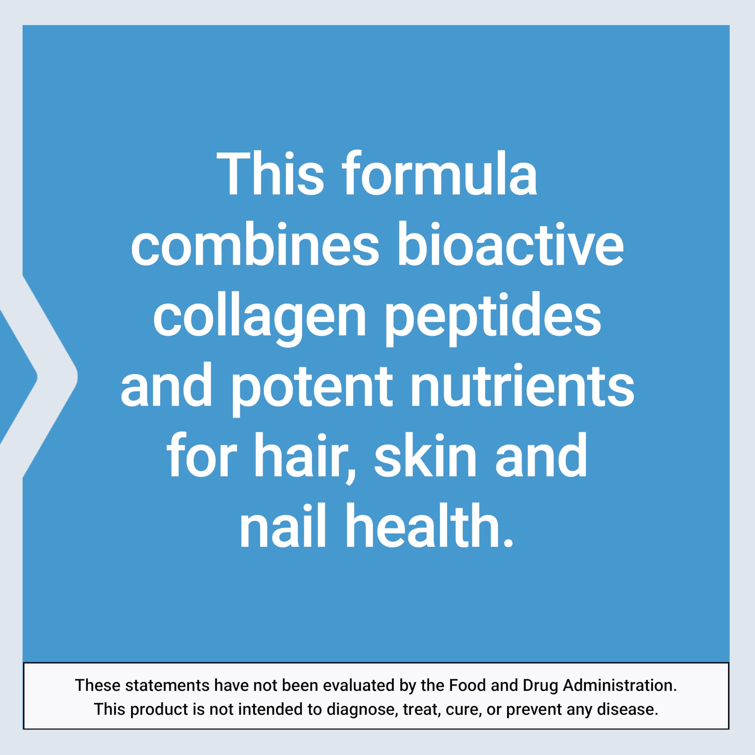 Hair Skin Nails Collagen Vitamins 120 Count