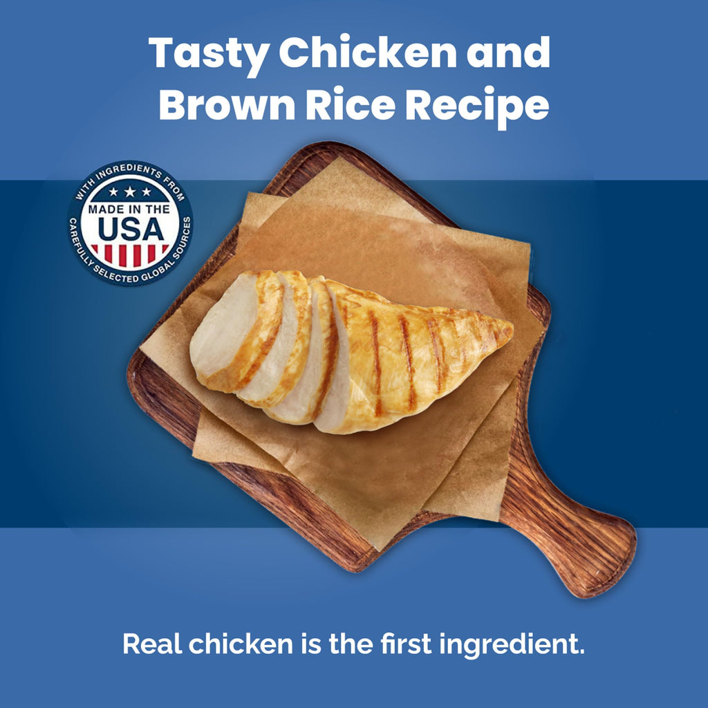 Natural Chicken & Brown Rice Adult Dry Dog Food – 15lb
