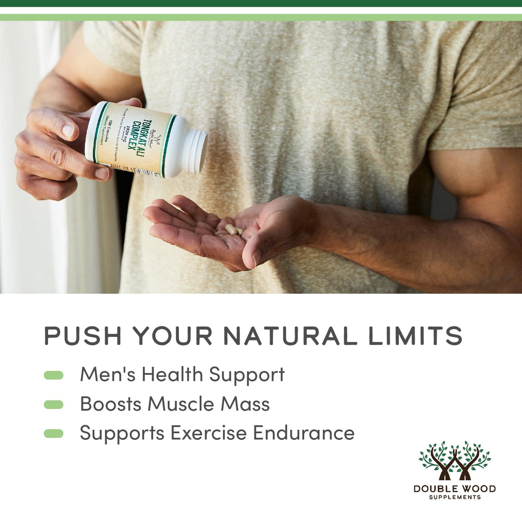 Tongkat Ali Extract Capsules for Testosterone, Energy & Performance Support 120 Ct