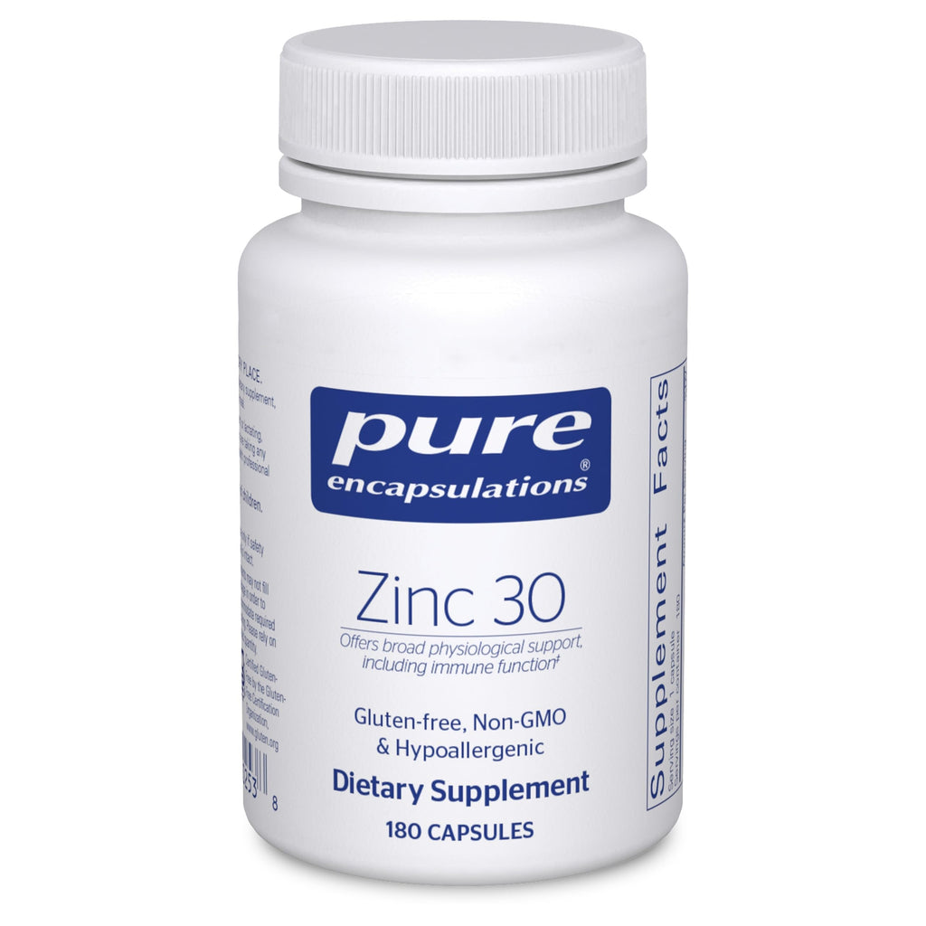 Zinc 30mg Capsules for Immune Support, Skin & Wound Healing 180 Ct