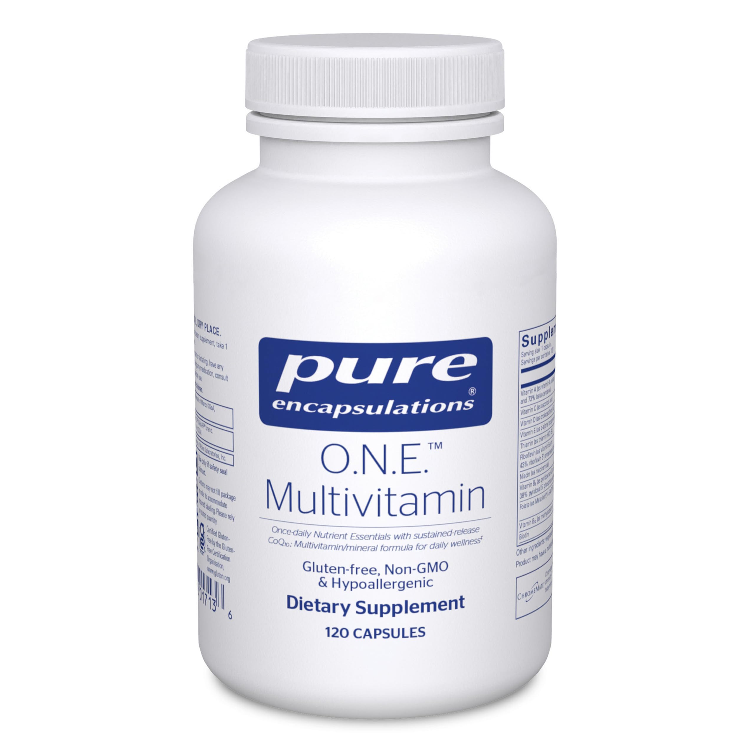 Once Daily Multivitamin – CoQ10, Lutein, Metafolin, Vision & Cognitive Support, 120 Capsules