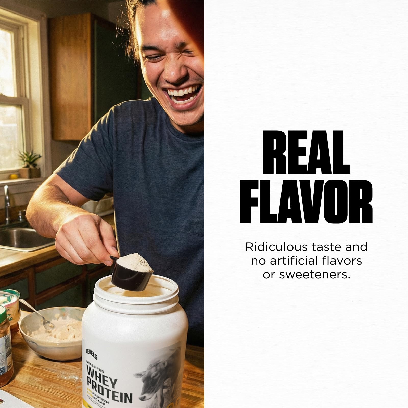Grass-Fed Whey Protein Powder Vanilla – 24g Protein, 5 lb