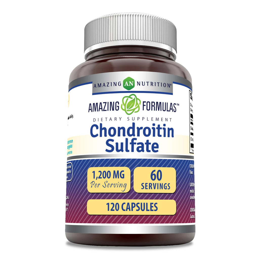 Chondroitin Sulfate 1200mg Capsules for Joint Support & Mobility 120 Ct