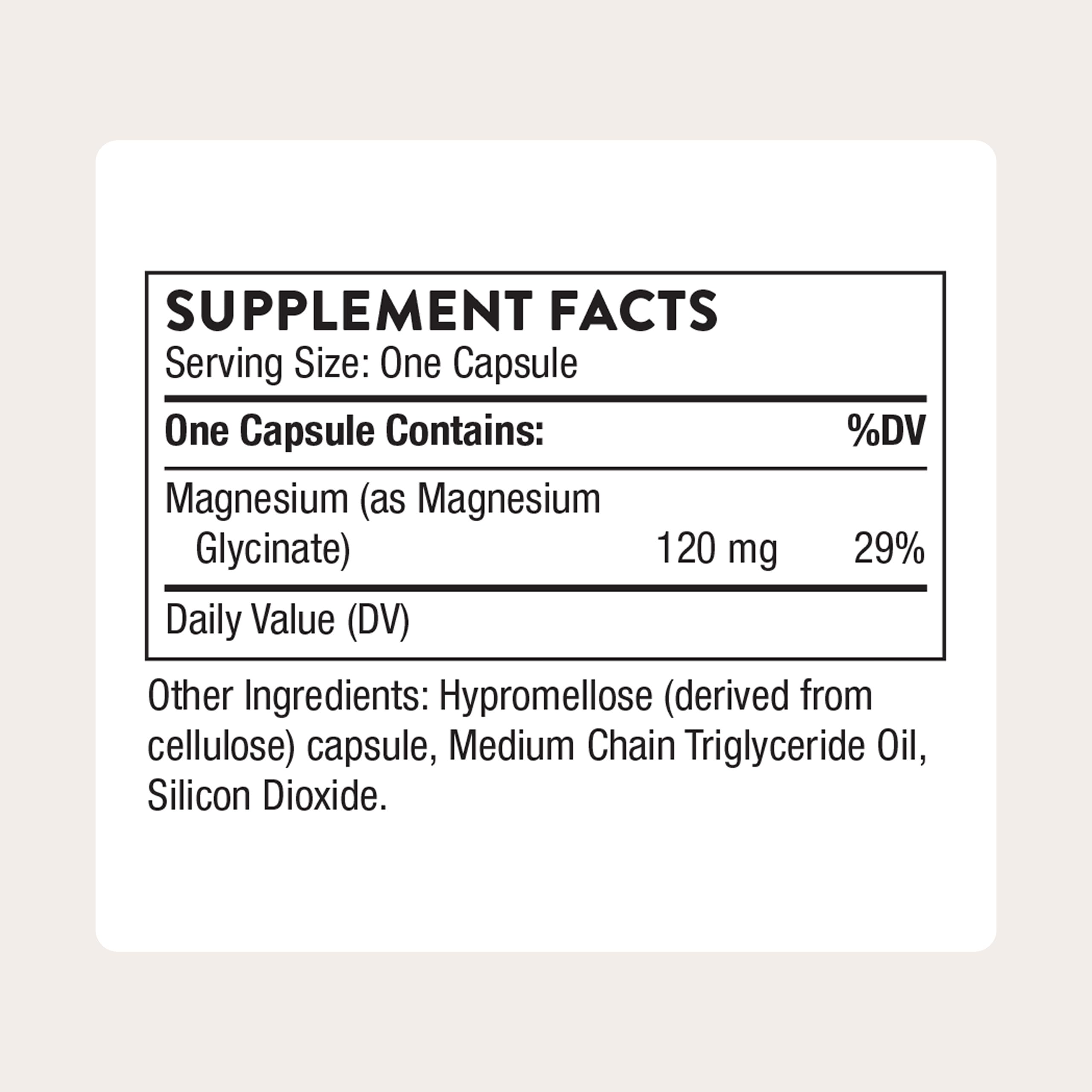 Magnesium Glycinate – Sleep & Muscle Support, 90 Capsules