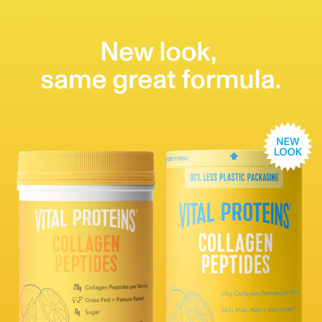 Lemon Collagen Peptides Powder Skin Hair Support 14 Servings