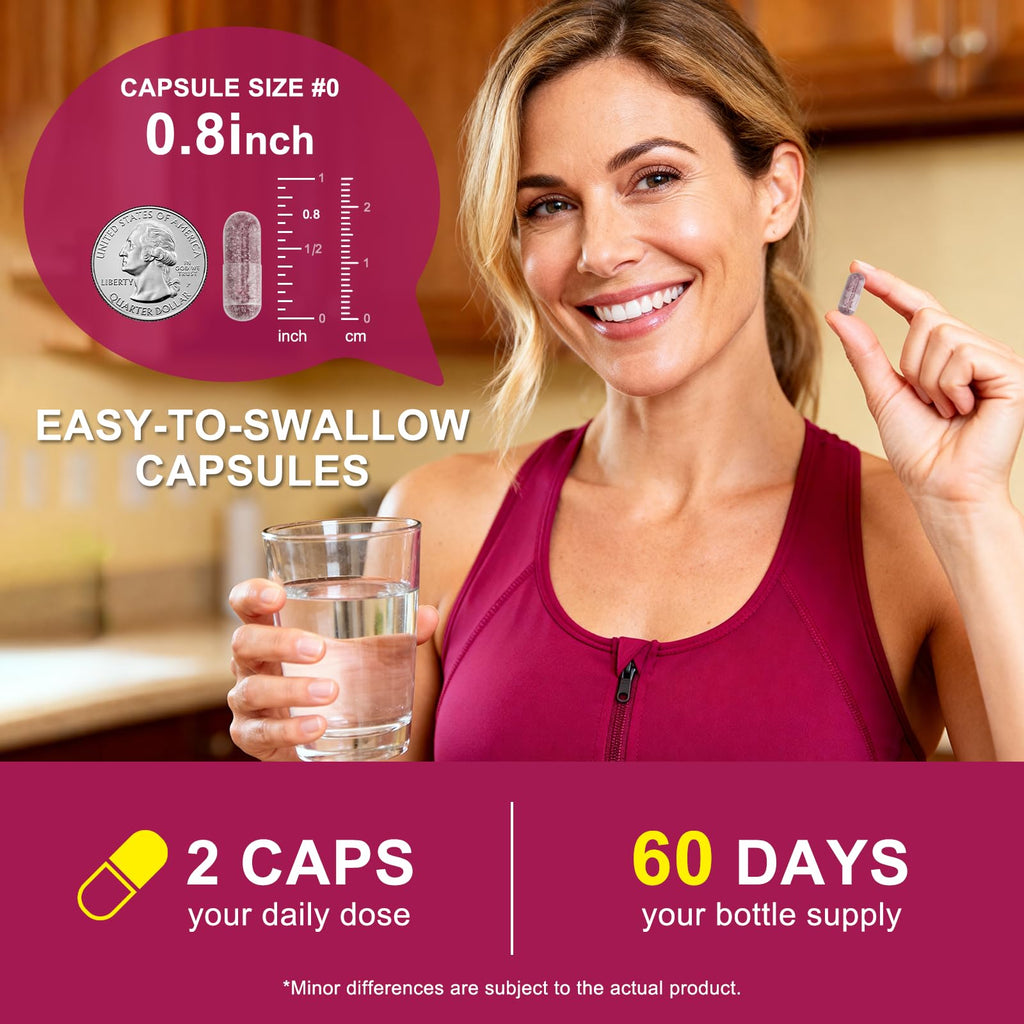 Beet Root Extract Capsules for Circulation & Nitric Oxide Support 120 Ct