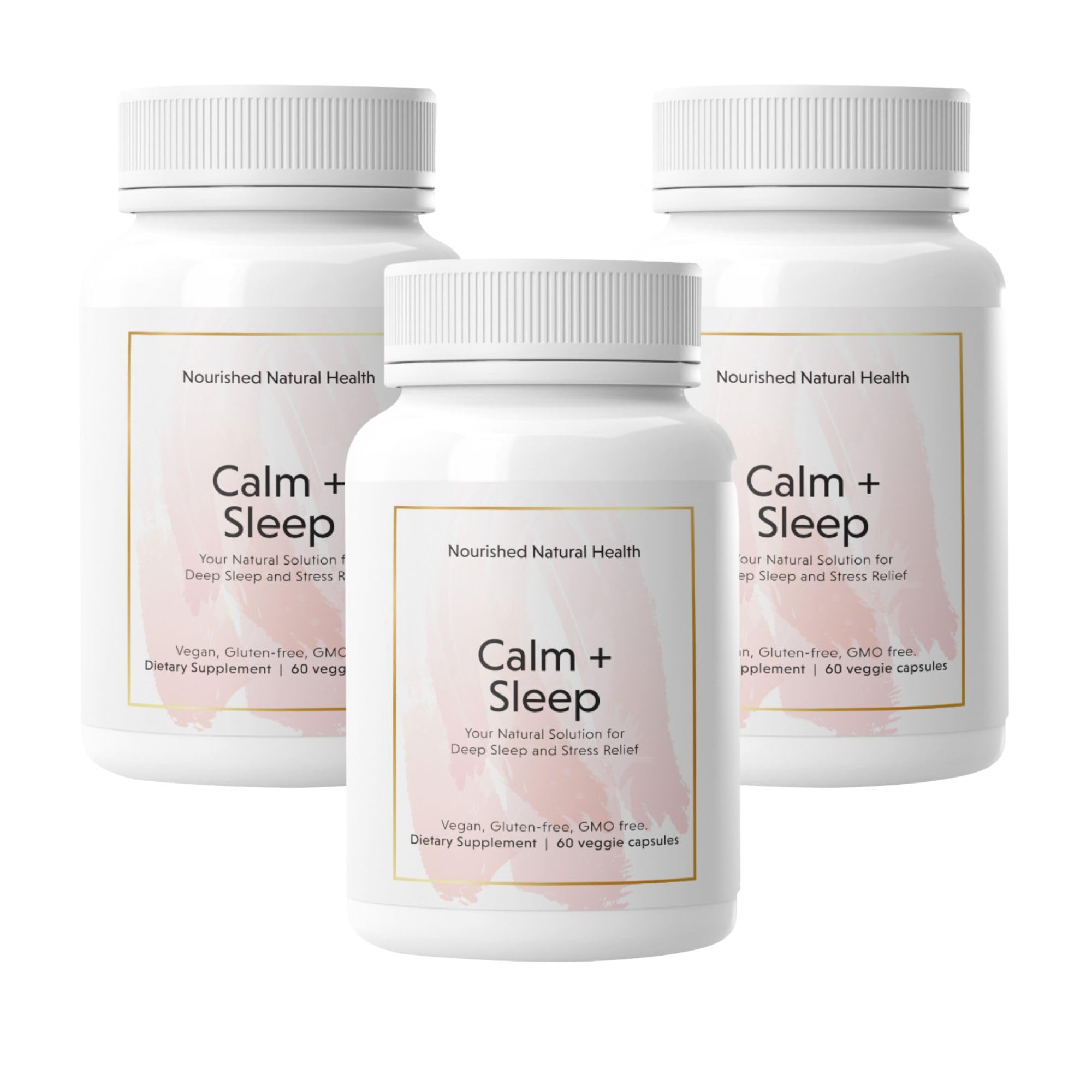 Calm & Sleep Support Capsules for Stress Relief with Ashwagandha & Magnesium