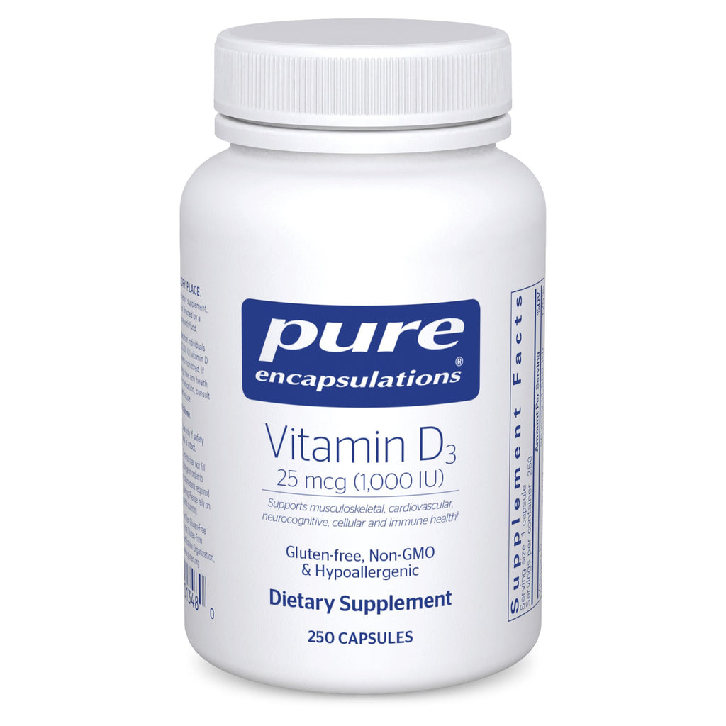 Vitamin D3 1000 IU Capsules – Bone & Immune Support, 250 Ct