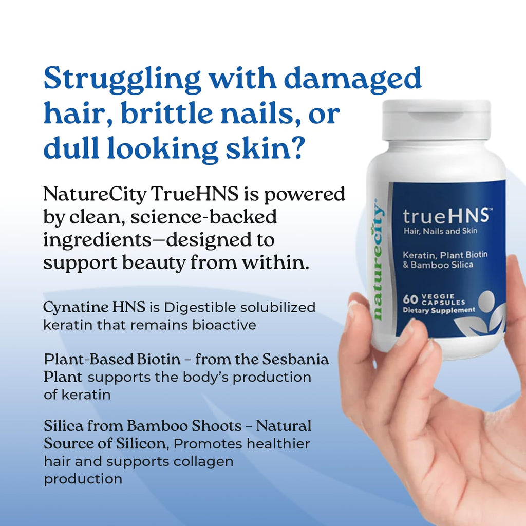 Hair Nails Skin Vitamins Keratin Biotin 60 Capsules