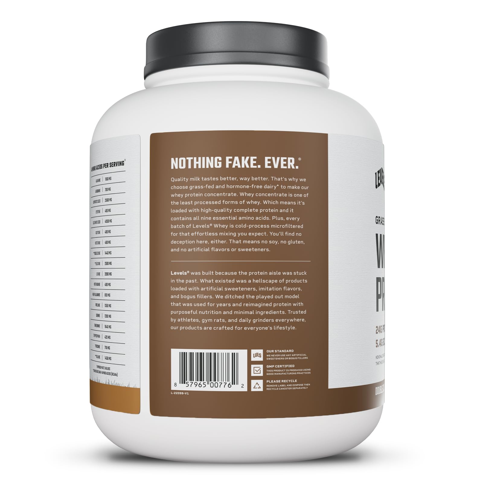 Grass Fed Whey Protein Double Chocolate 24g Protein 5 lb