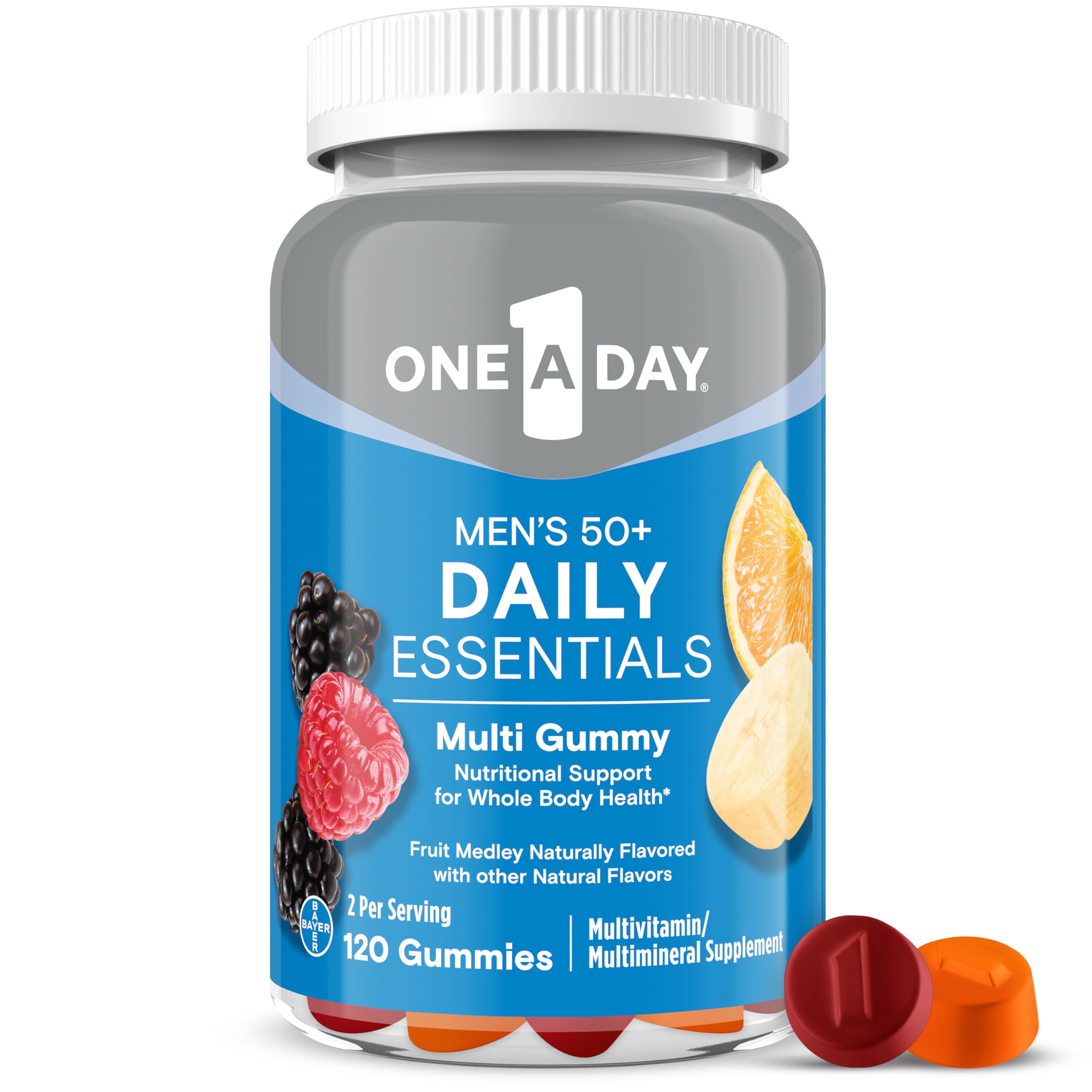 Men’s 50+ Multivitamin Gummies Daily Essentials 120 Count