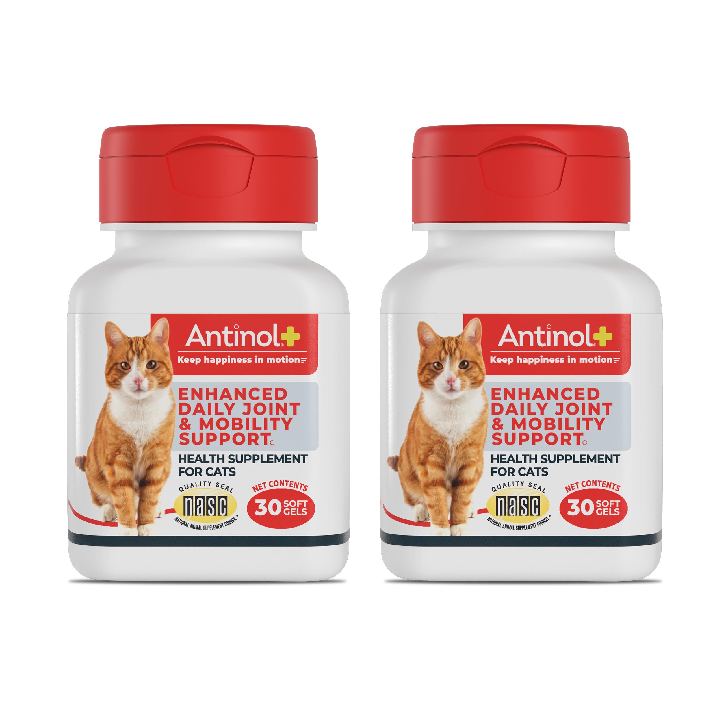 Hip & Joint Soft Gels for Cats – Green-Lipped Mussel & Krill Oil 60ct