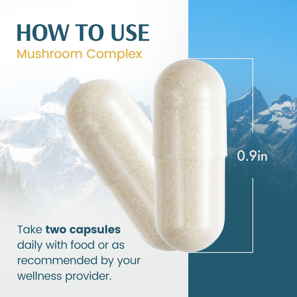 Mushroom Complex Capsules with Lion’s Mane – Focus & Immune Support, 120 Ct