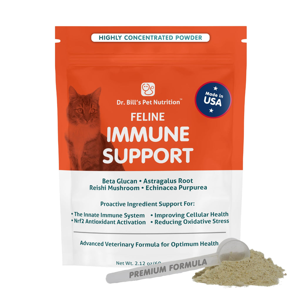 Immune Support Powder for Cats – Colostrum, Mushroom & Zinc