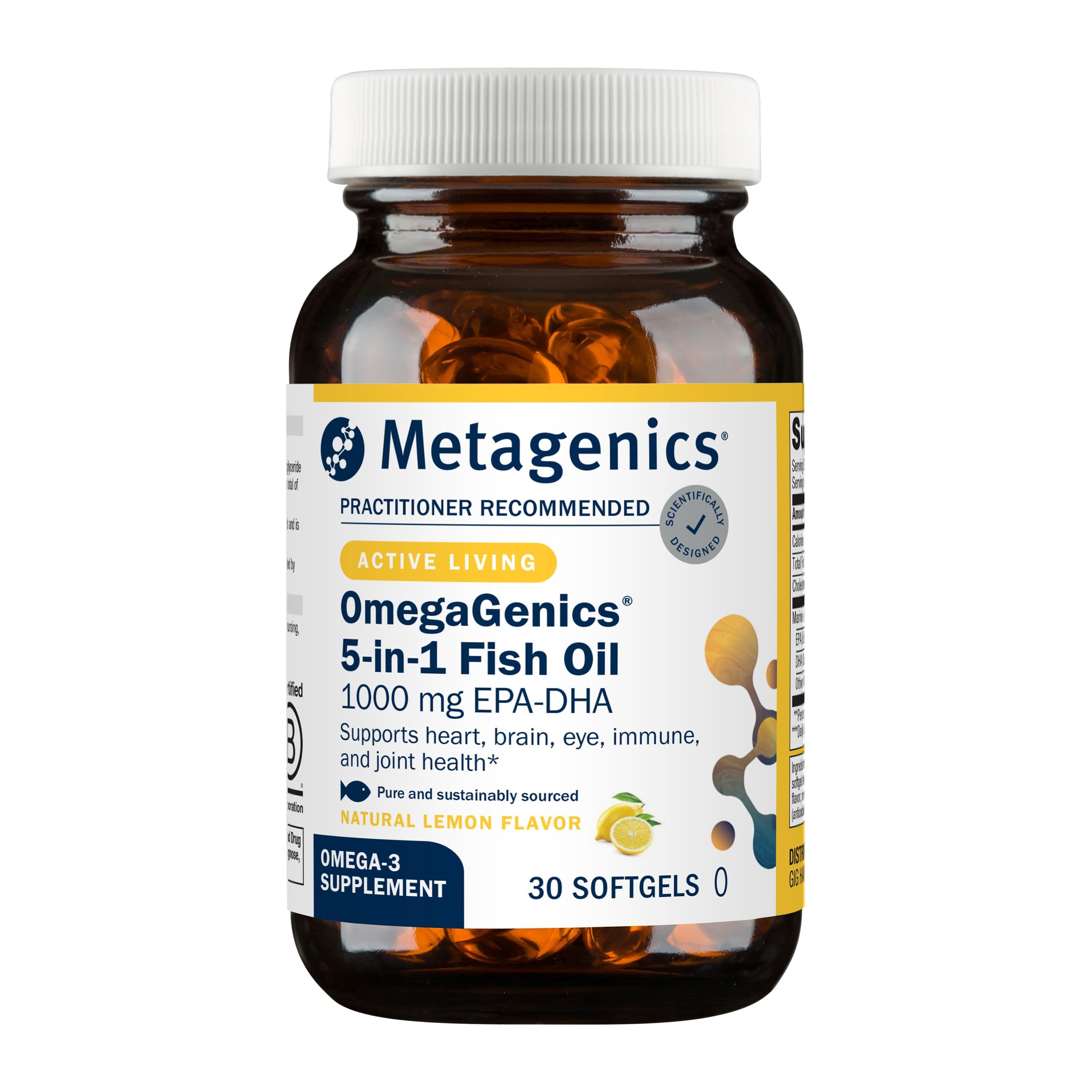 Omega-3 Fish Oil 1000mg EPA DHA for Heart, Brain & Joint Support Capsules