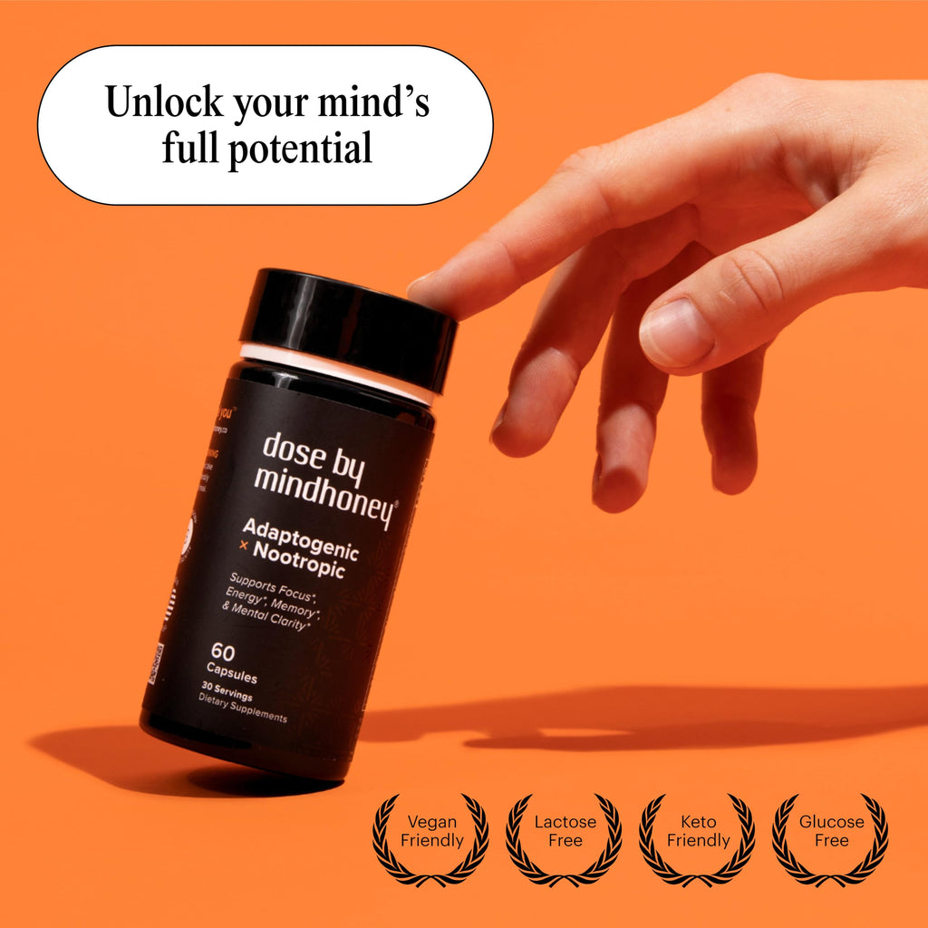 Nootropic Brain Supplement with Lion’s Mane for Focus, Mood & Memory Support