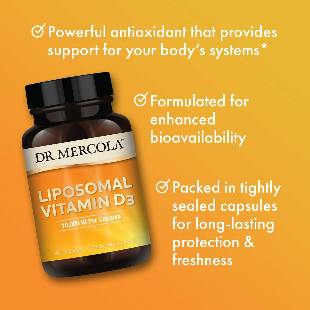 Liposomal Vitamin D3 10000 IU – Immune & Bone Support, 90 Ct