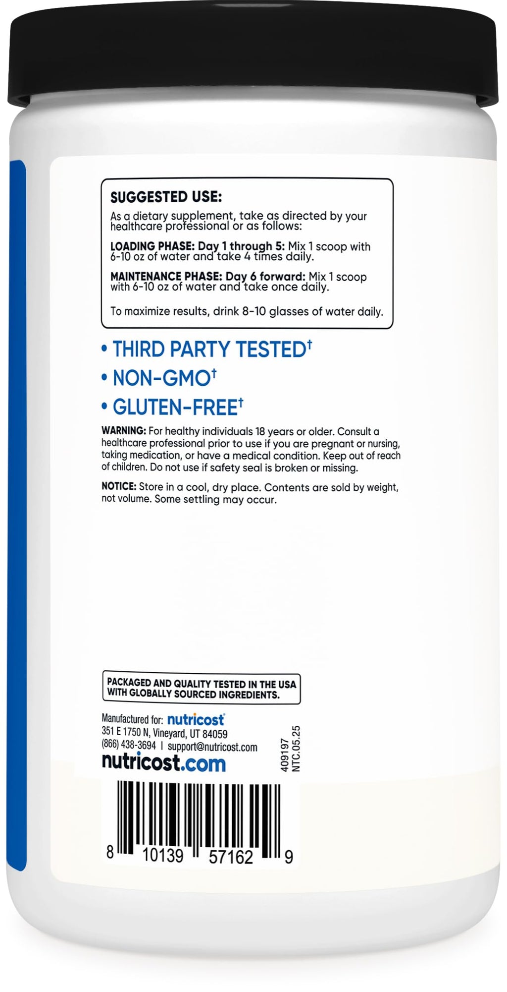 Micronized Creatine Monohydrate Powder 5g – 100 Servings