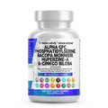 Nootropic Brain Supplement with Alpha GPC, Bacopa & Ginkgo for Focus & Memory