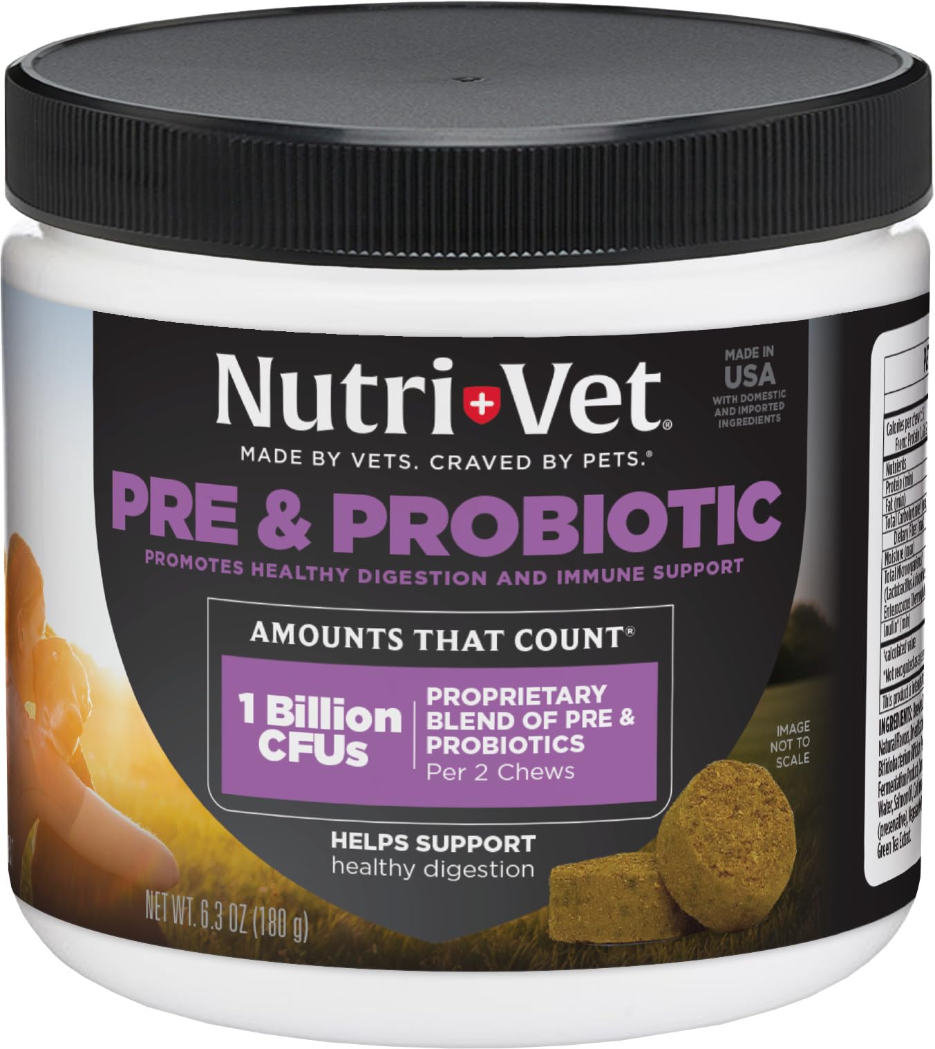 Pre & Probiotic Soft Chews for Dogs – Digestive Support 120ct