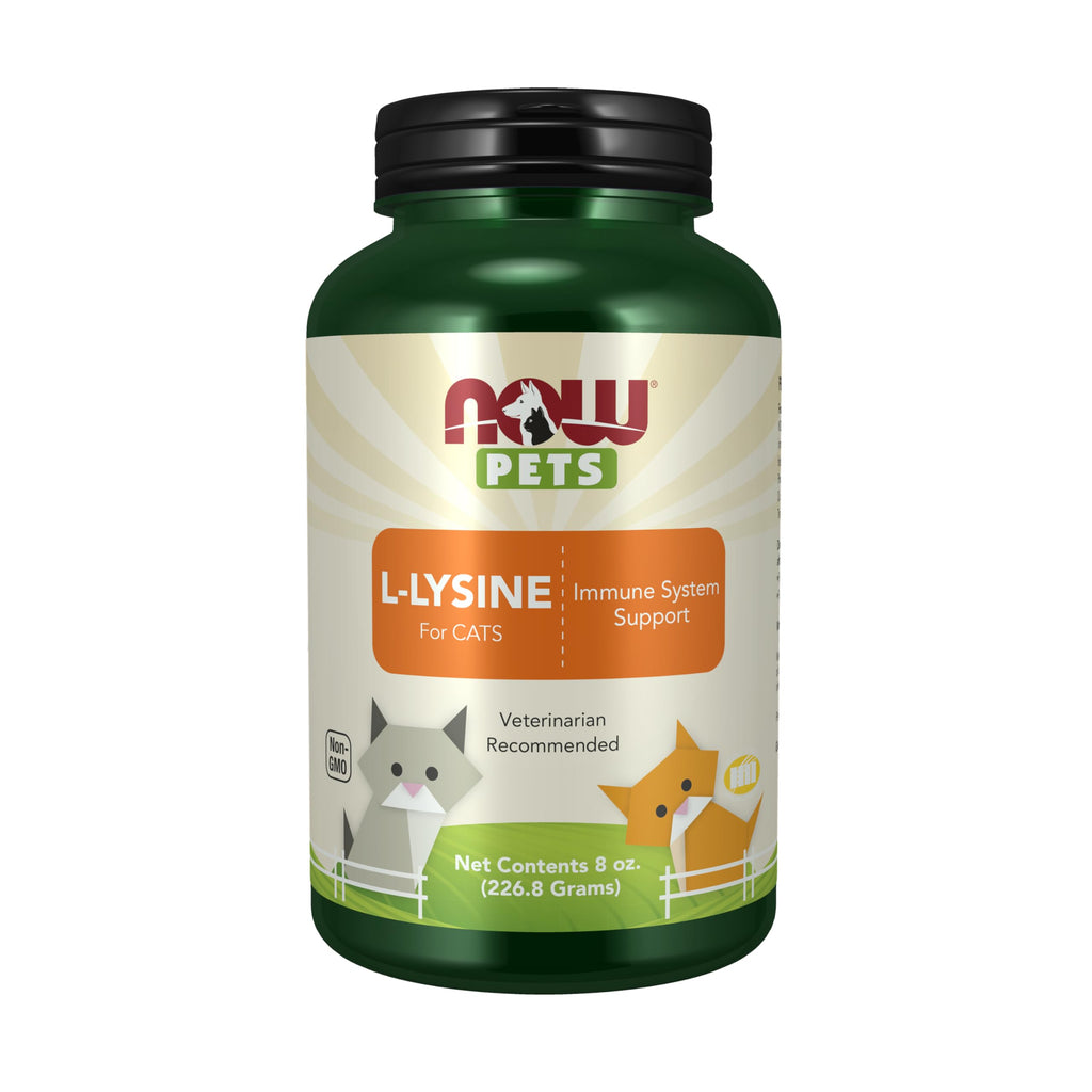 L-Lysine Powder Supplement for Cats – NASC Certified 8oz