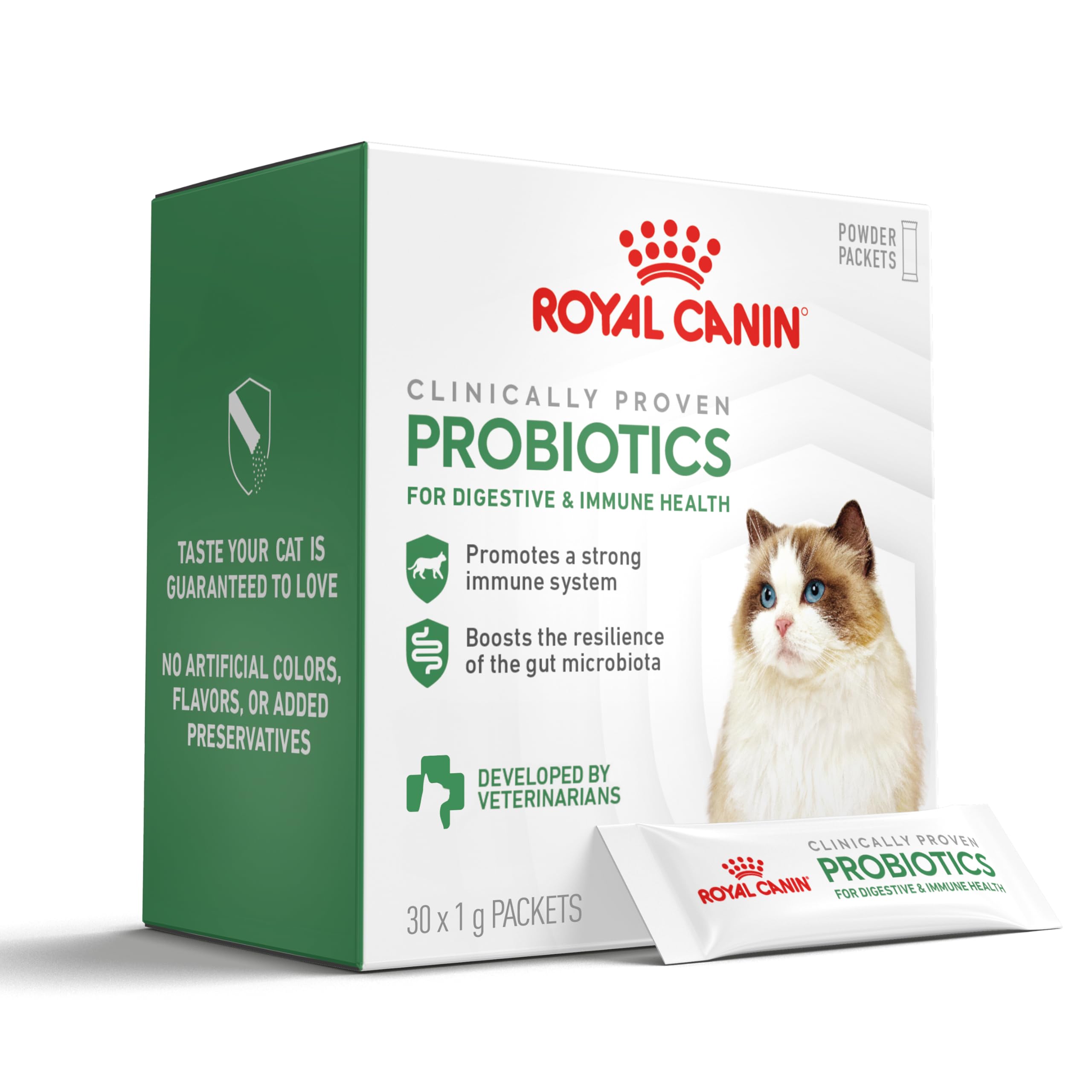Probiotic Powder Supplement for Cats – Digestive & Immune 30ct