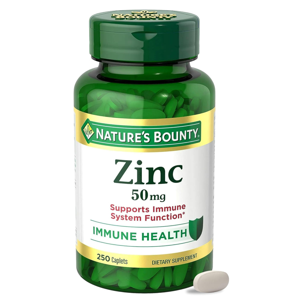 Zinc 50mg Immune Support Supplement – Skin Health, 250 Caplets