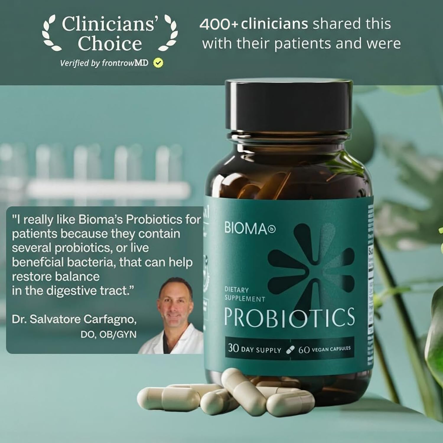 Probiotic Capsules – Gut & Digestive Support, 60 Count