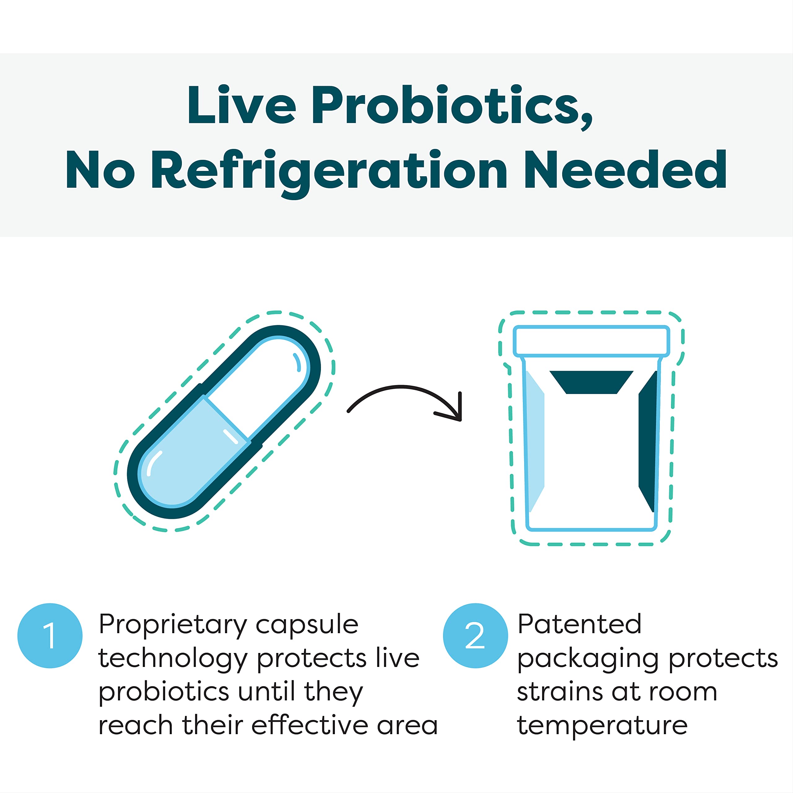 Synbiotic Probiotic 50 Billion CFU with Prebiotics – 30 Capsules