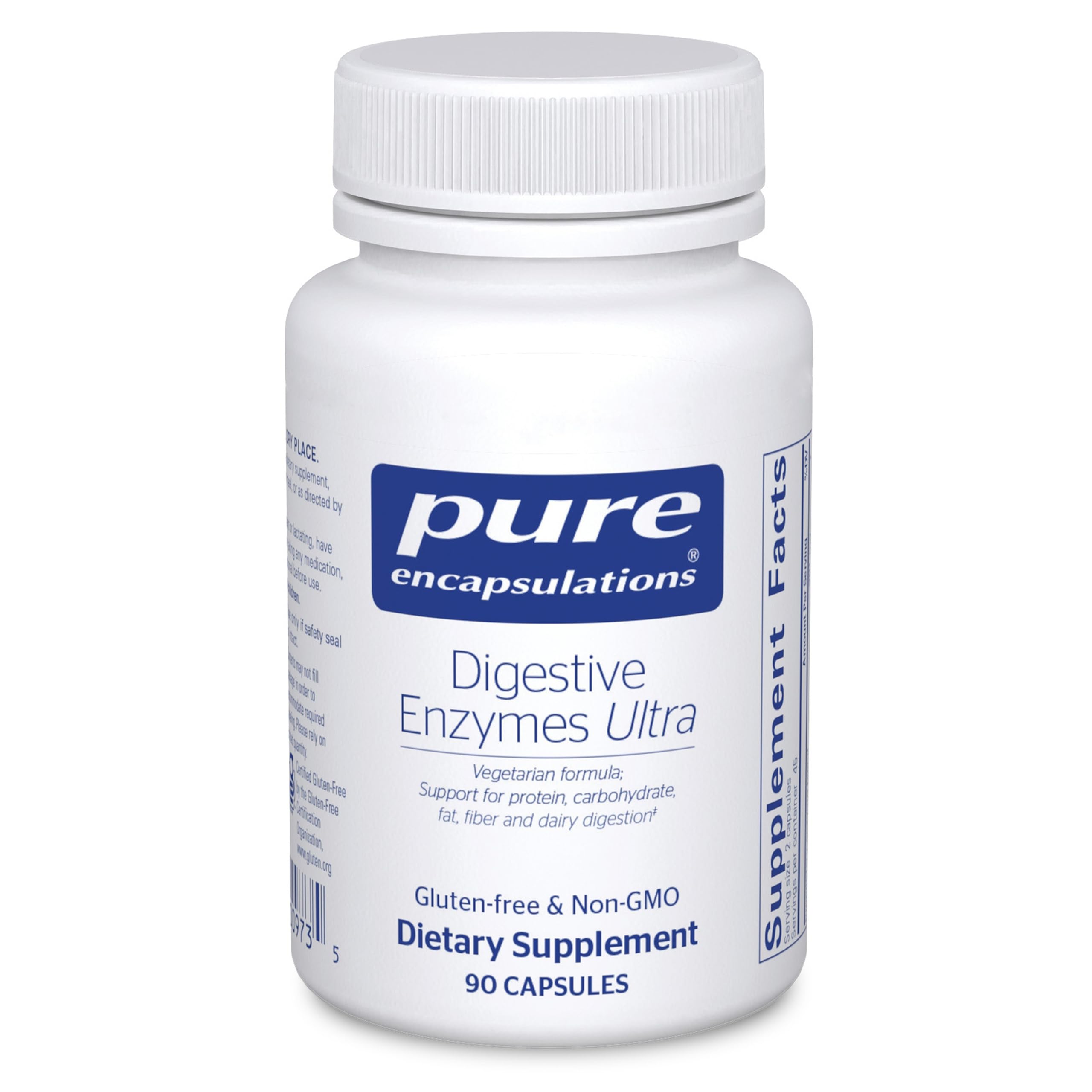 Digestive Enzymes Supplement – Protein & Carb Support, 90 Caps