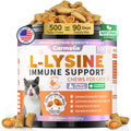 L-Lysine Immune Support Chews for Cats – Colostrum & Omega-3 500ct