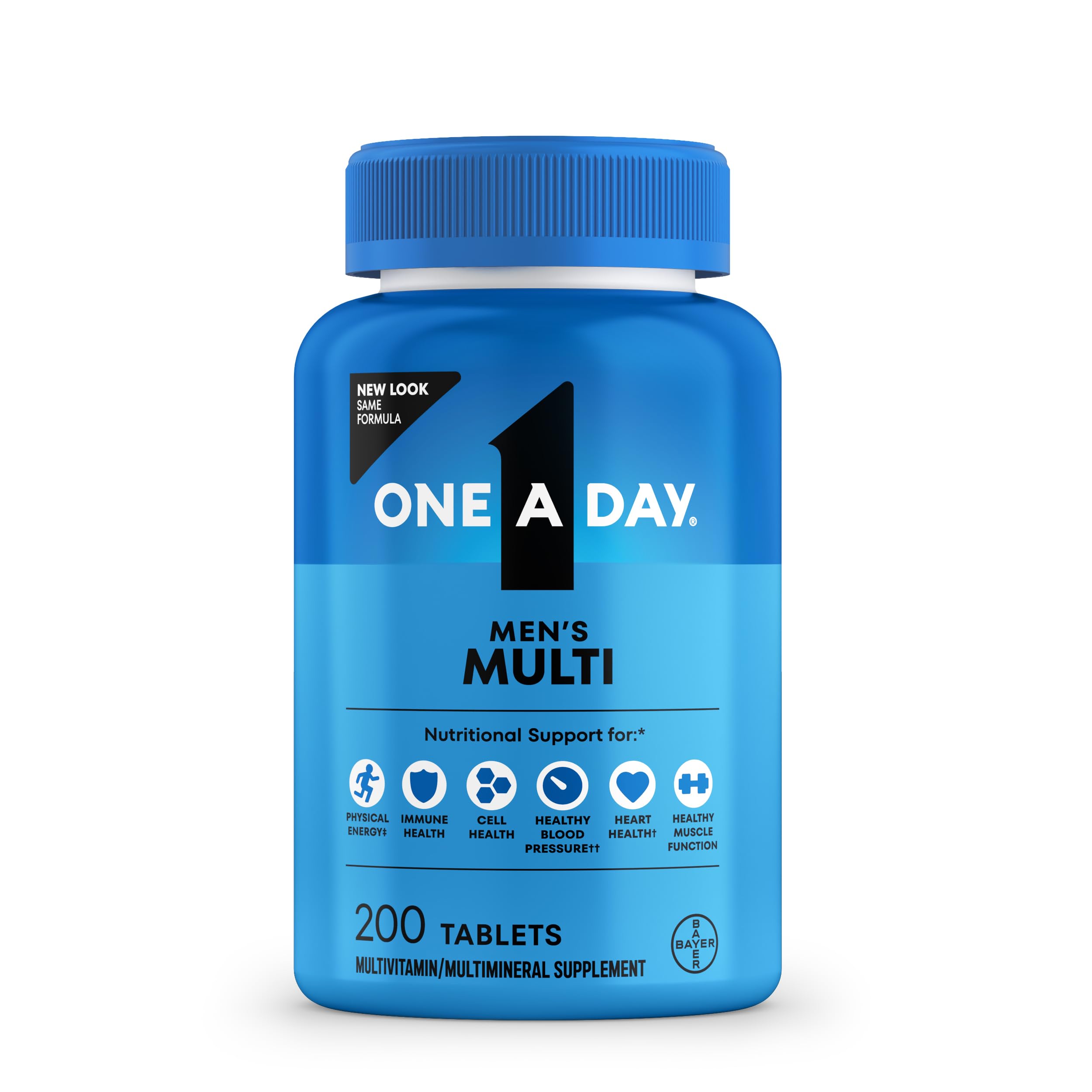 Men’s Multivitamin with Vitamin D Zinc B Vitamins 200 Count