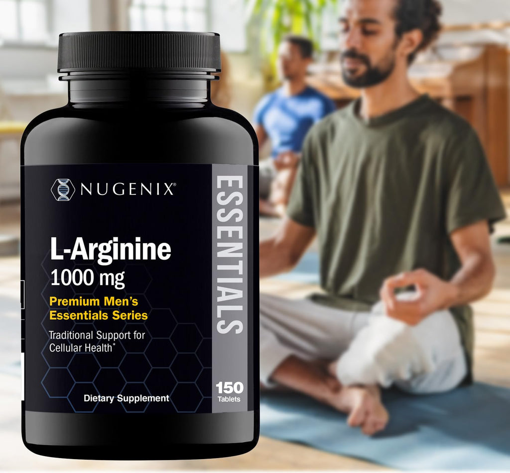 L-Arginine 1000 mg Tablets – Nitric Oxide & Circulation Support, 150 Ct