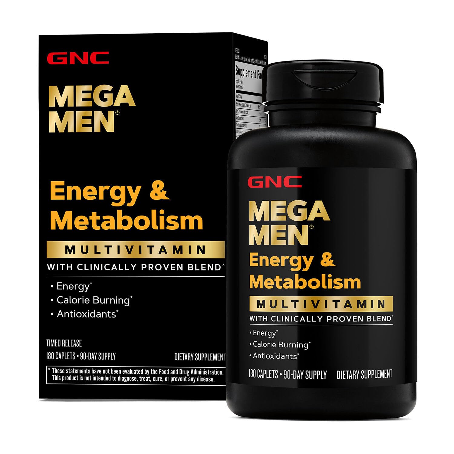 Men’s Multivitamin Energy Metabolism Support 180 Count
