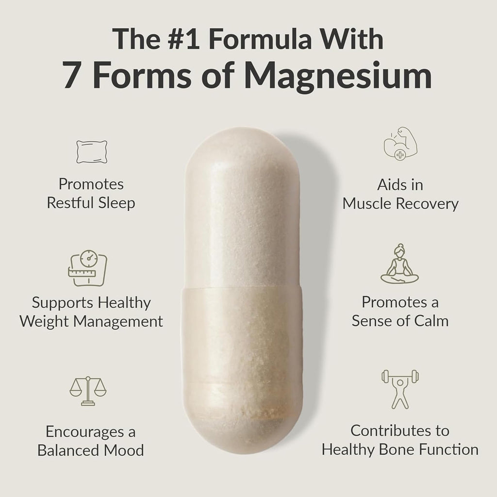 Magnesium Complex 500mg – 7 Forms for Sleep & Brain Support, 60 Caps
