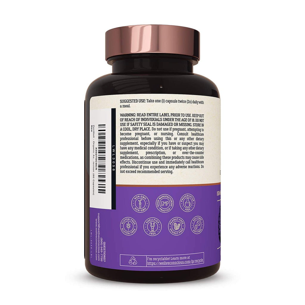 Ashwagandha KSM-66 Capsules with L-Theanine for Stress & Brain Support