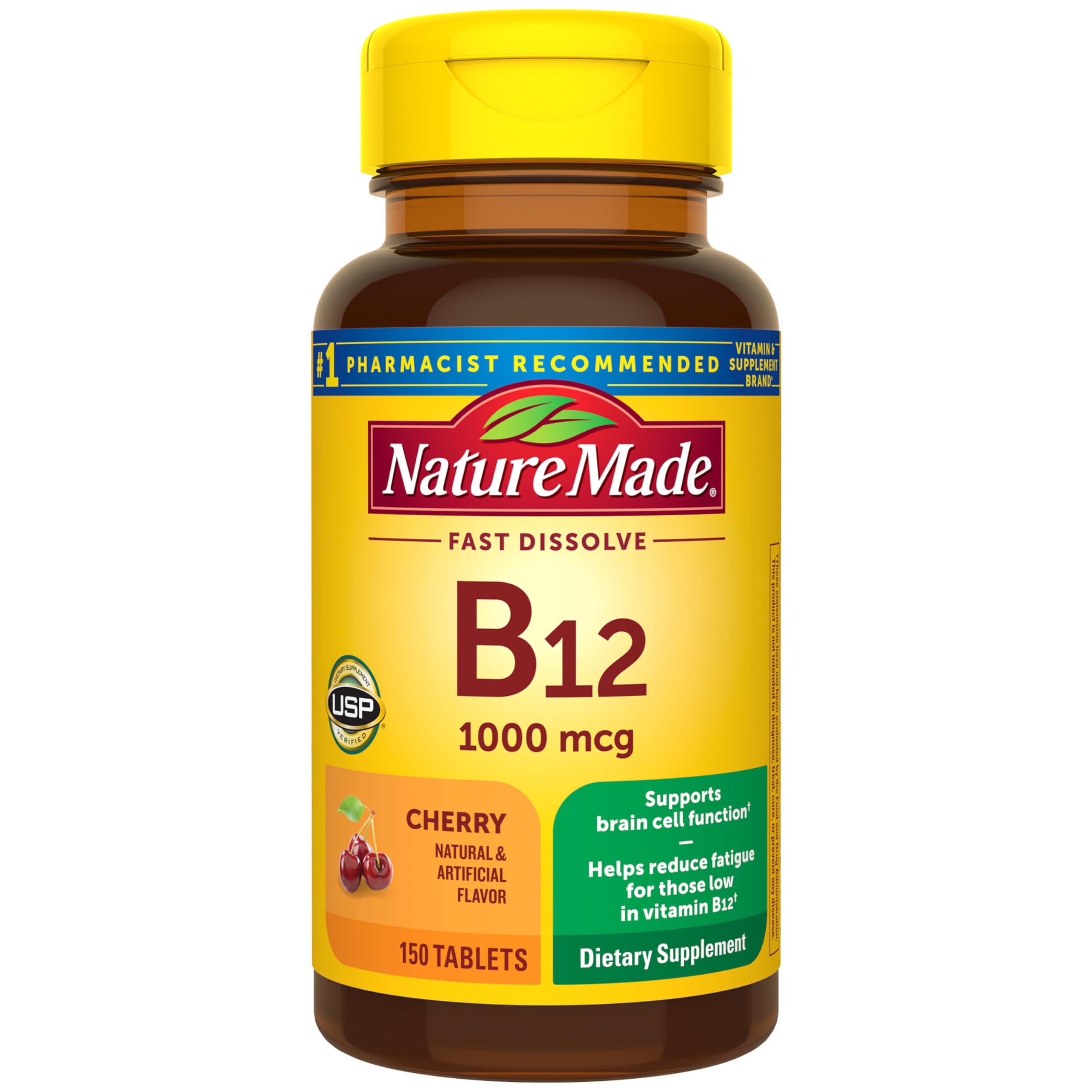 Vitamin B12 1000 mcg Sublingual Tablets – Energy Support, 150 Count