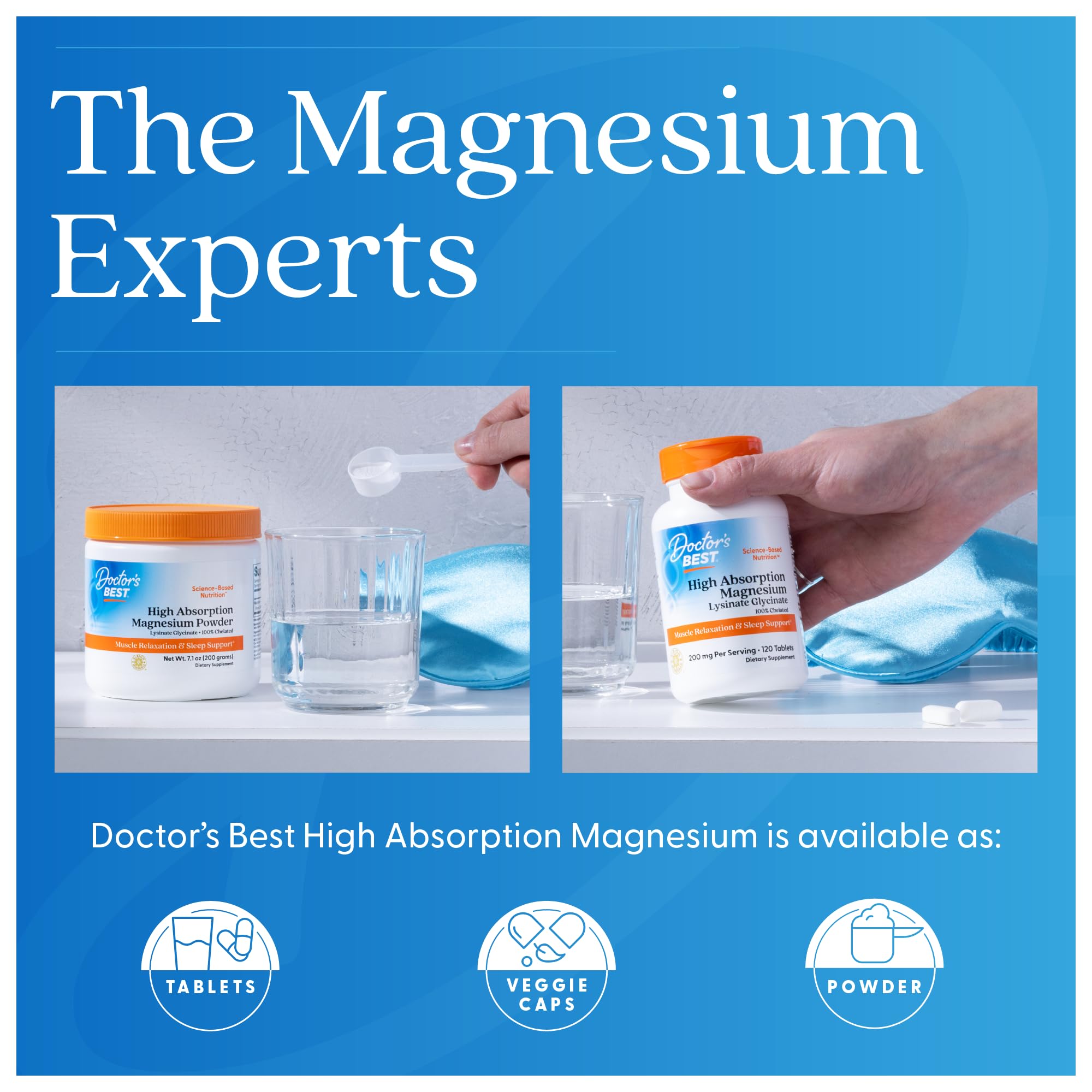 Magnesium Glycinate Lysinate 200mg – Sleep & Calm Support, 240 Tabs