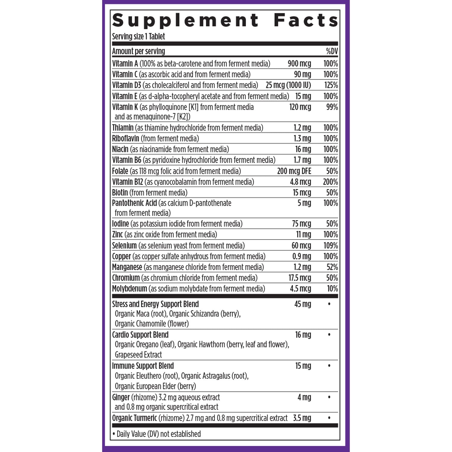 Men's Daily Multivitamin | B12, D3, Vitamin C & Zinc