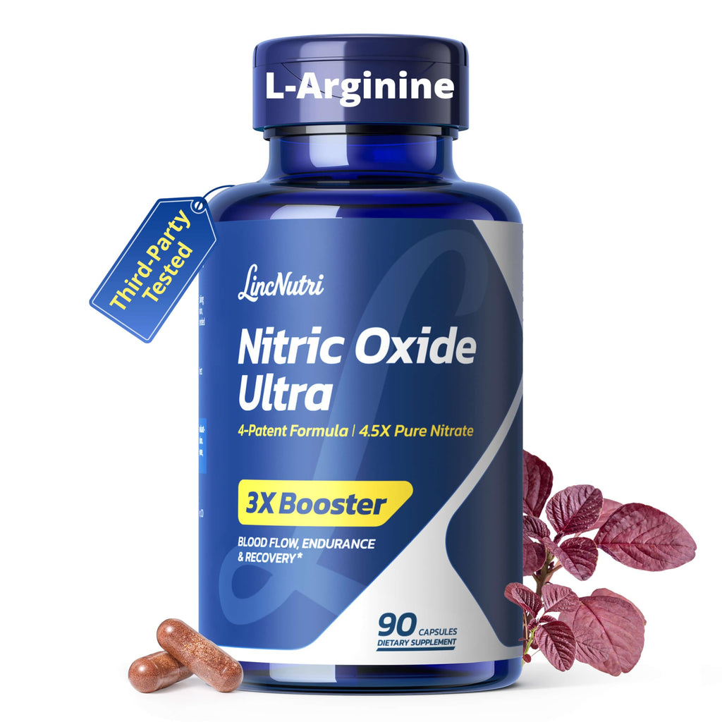 Nitric Oxide Booster with L-Arginine & Citrulline – 90 Ct