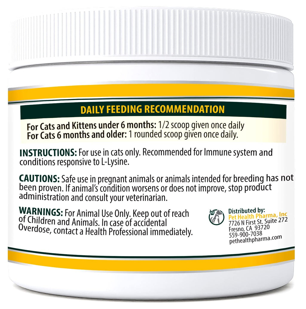L-Lysine Immune Support Powder for Cats – Chicken Liver 8oz 226g