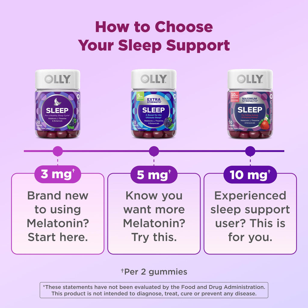 Melatonin Sleep Gummies with L-Theanine & Chamomile – 50 Count