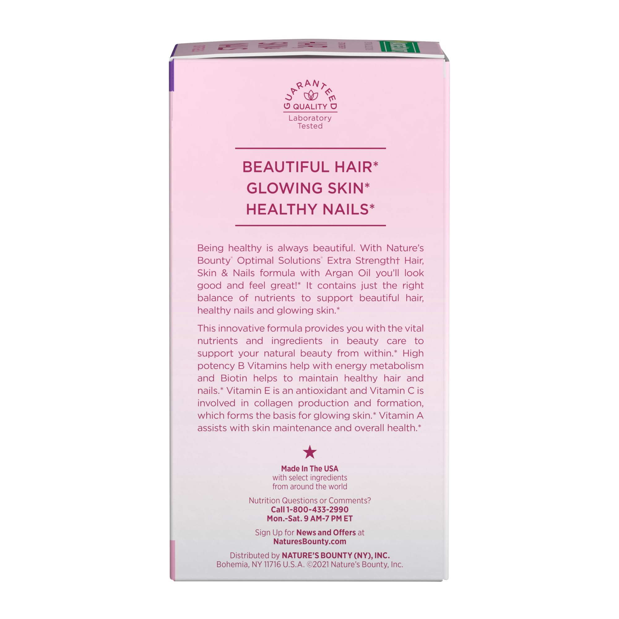 Hair Skin Nails Vitamins Biotin Hyaluronic 150 Softgels