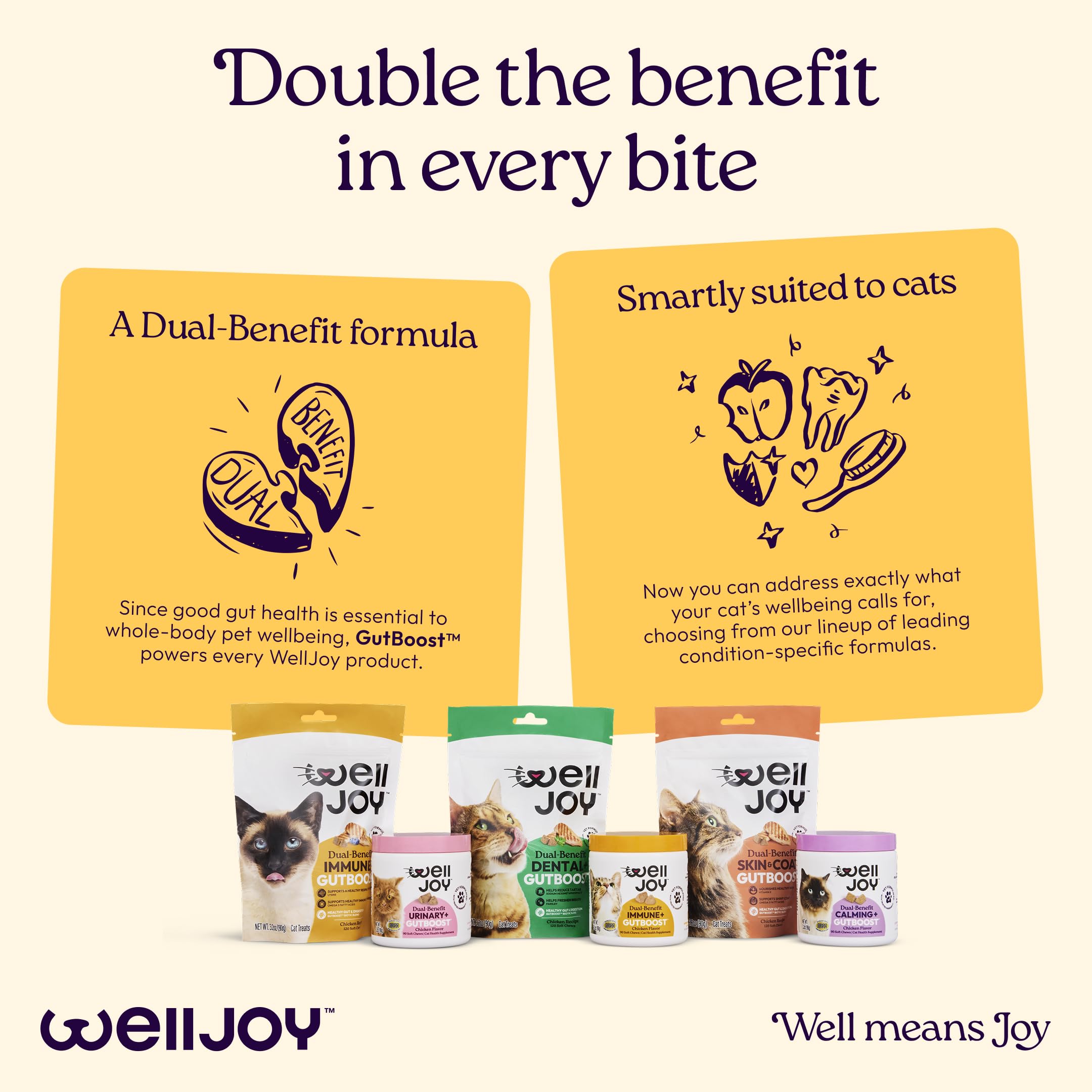 Immune & Gut Support Soft Chews for Cats – Lysine & Chicken 120ct