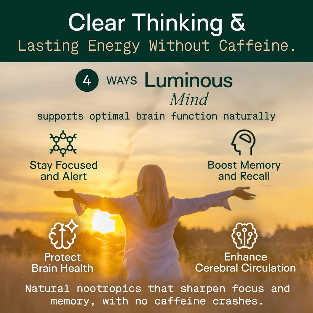 Nootropic Brain Supplement with Ginkgo, Bacopa & Lion’s Mane for Focus & Memory