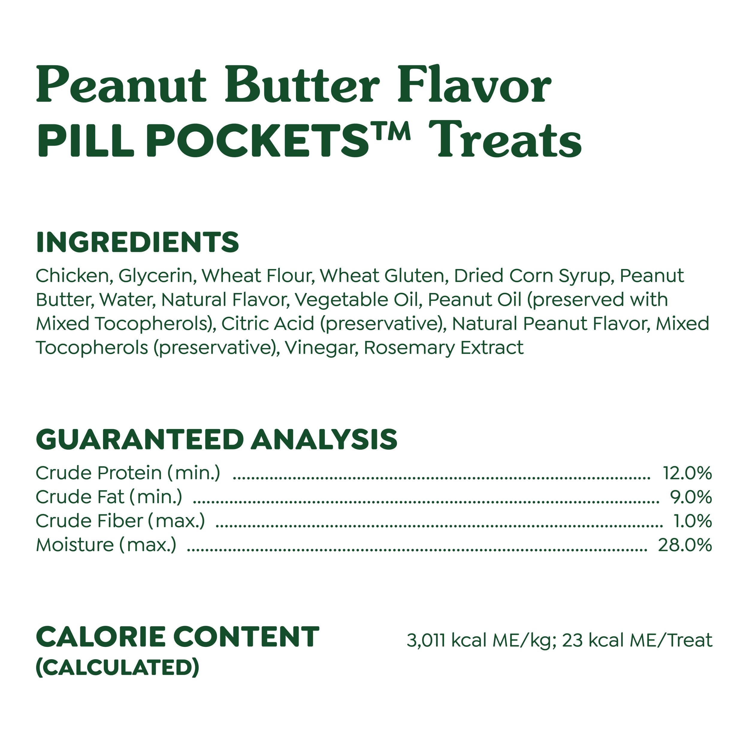 Pill Pocket Dog Treats for Capsules – Peanut Butter Large 15.8oz