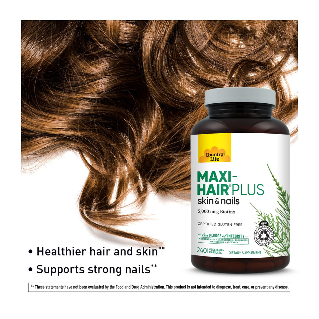 Hair Skin Nails Vitamins with Biotin 240 Count
