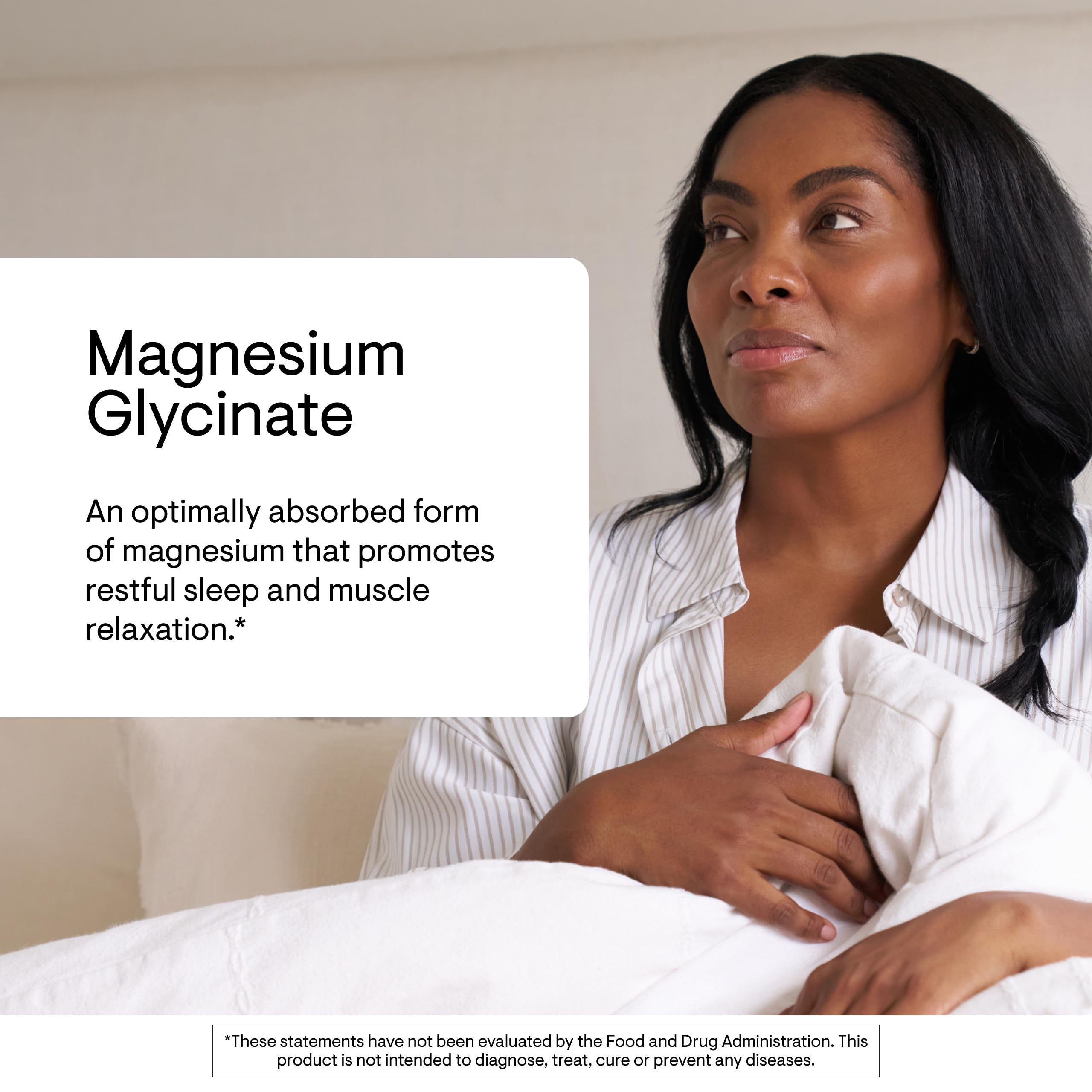 Magnesium Glycinate – Sleep & Muscle Support, 90 Capsules