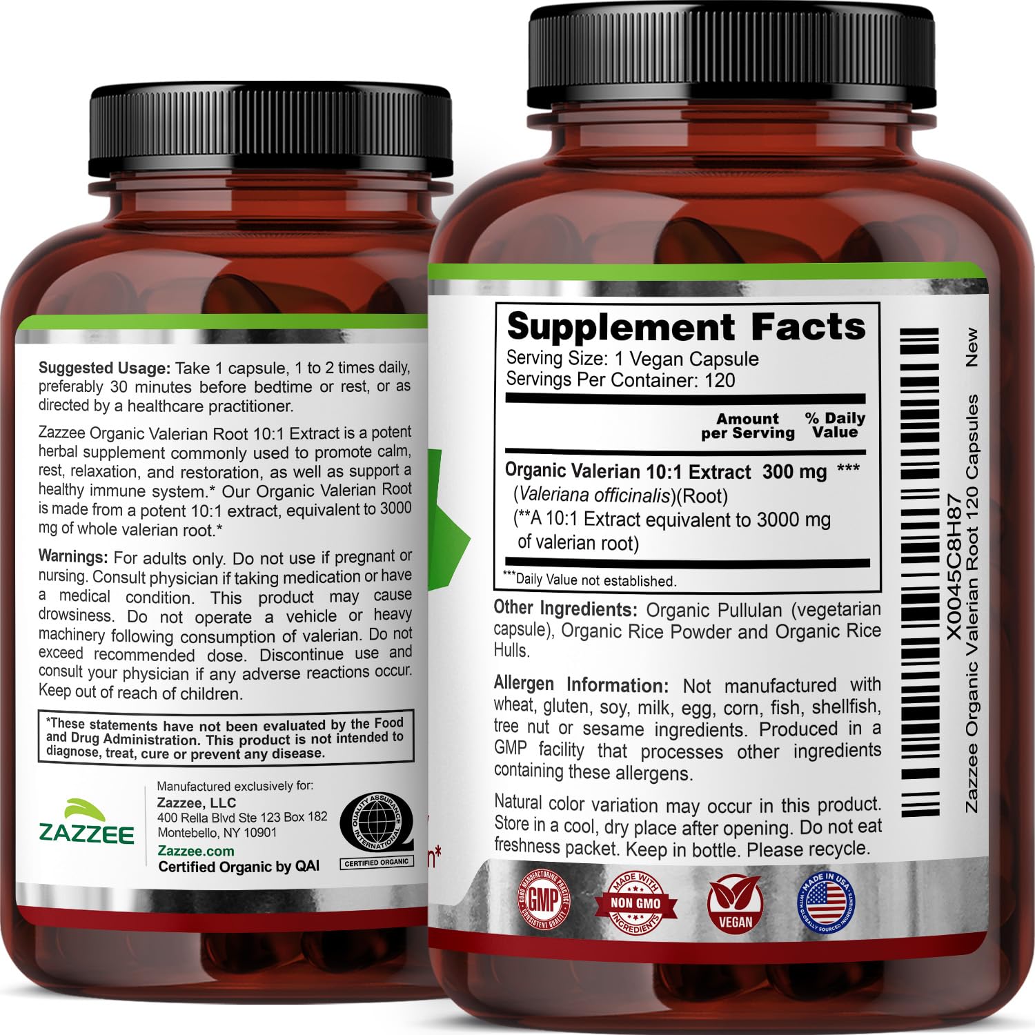 Valerian Root 3000mg Extract Capsules for Sleep & Relaxation Support