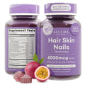 Hair Skin Nails Gummies Biotin 6000mcg Collagen 60 Count